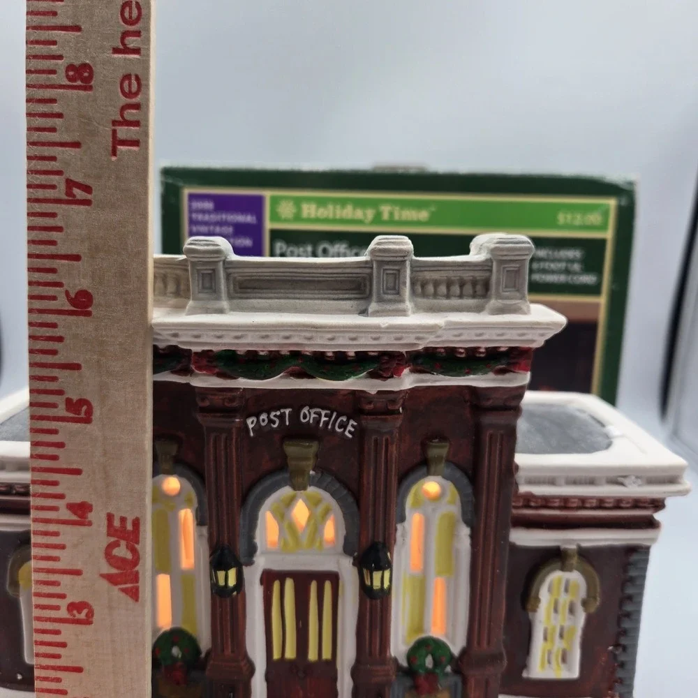 Holiday‎ Time 2008 Traditional Vintage Collection Post Office 6 FT Cord Light Up